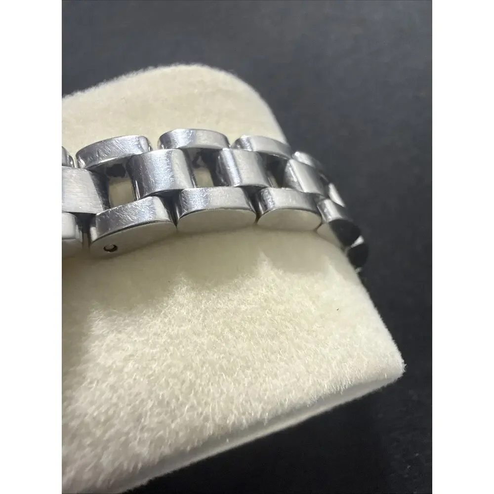 Vintage ESQ By MOVADO Womens Model E5372 New Battery 6” Band 24mm MOP Dial